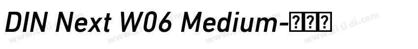 DIN Next W06 Medium字体转换